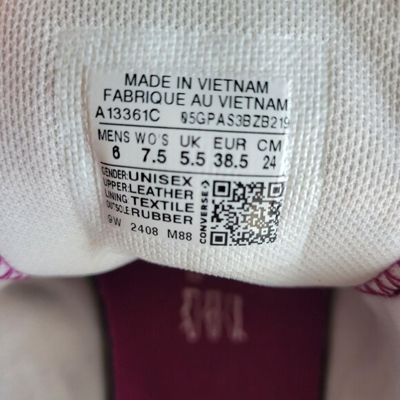 ⭐⭐⭐Converse Run Star Trainer Ox Suede Sz 6 Mens Shoes Sneaker Violet A13361C New - Picture 8 of 10